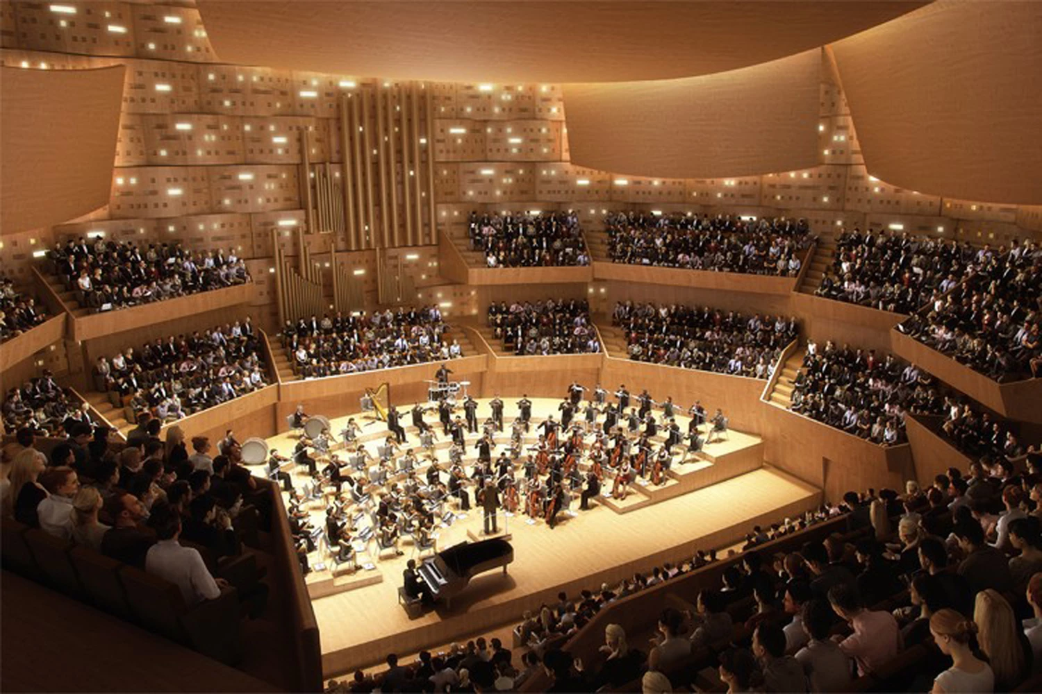 Steven Holl + Acts, sala de conciertos en Ostrava (República Checa)