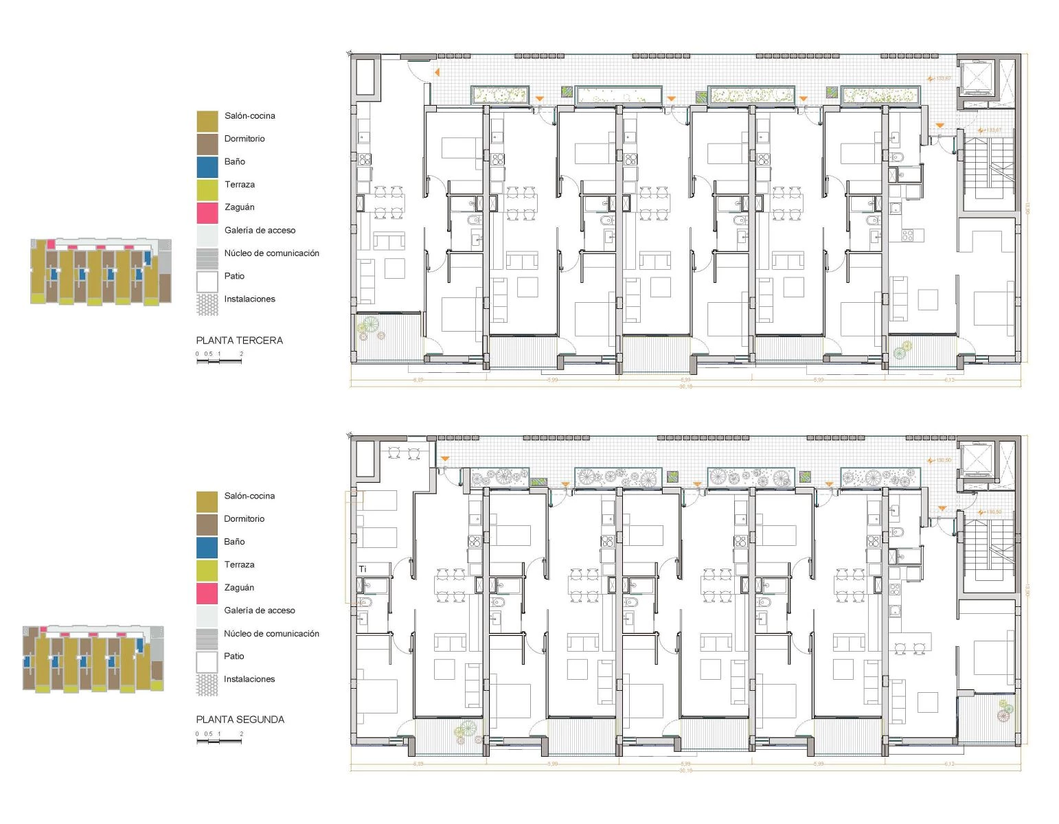 Romera y Ruiz Arquitectos, casas apiladas en Telde (Las Palmas)