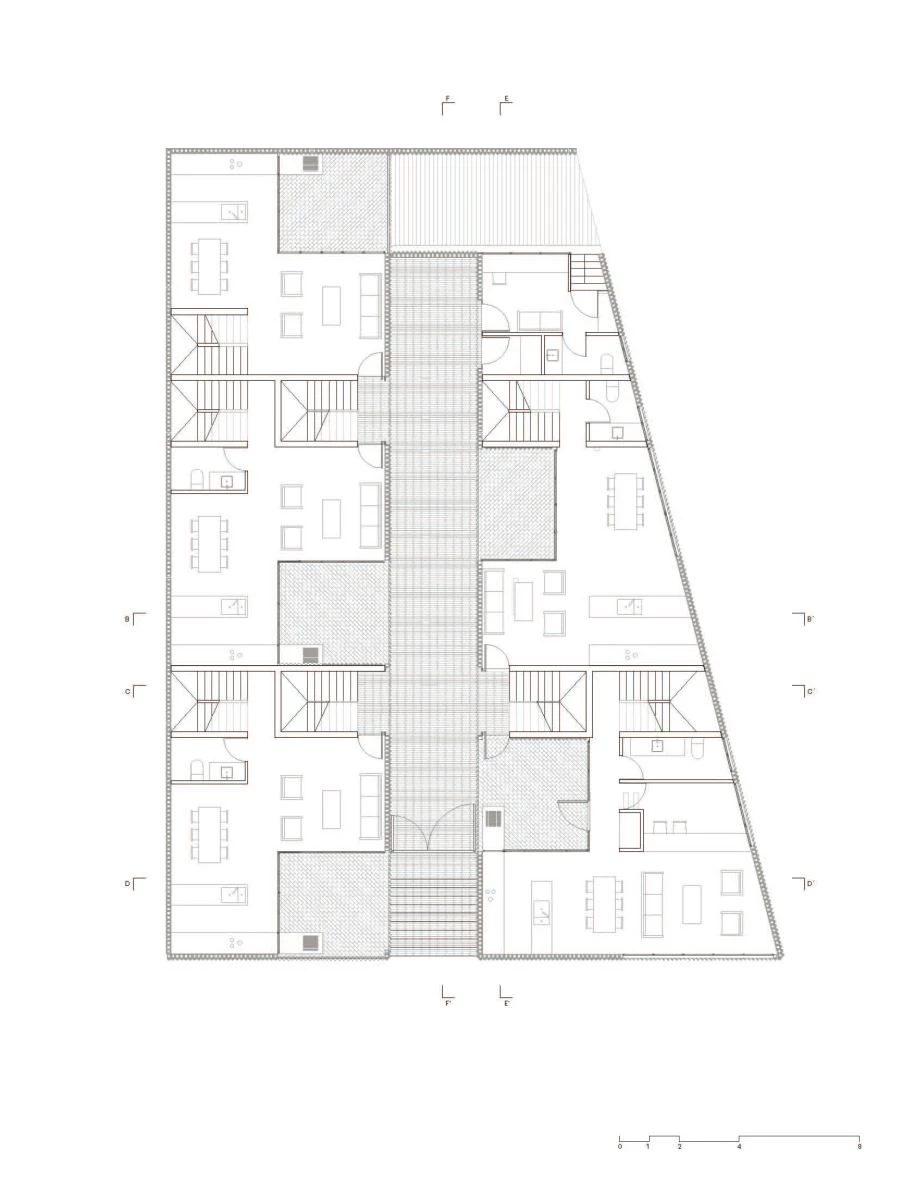 Frida Escobedo, conjunto residencial Mar Tirreno en Ciudad de México